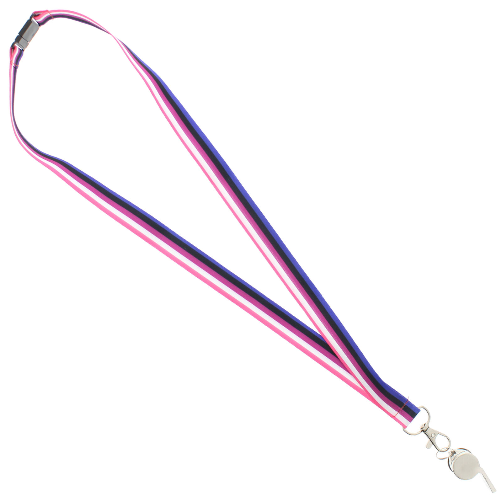 Genderfluid Accessories - Flag Bracelet Badge Lanyard Whistle