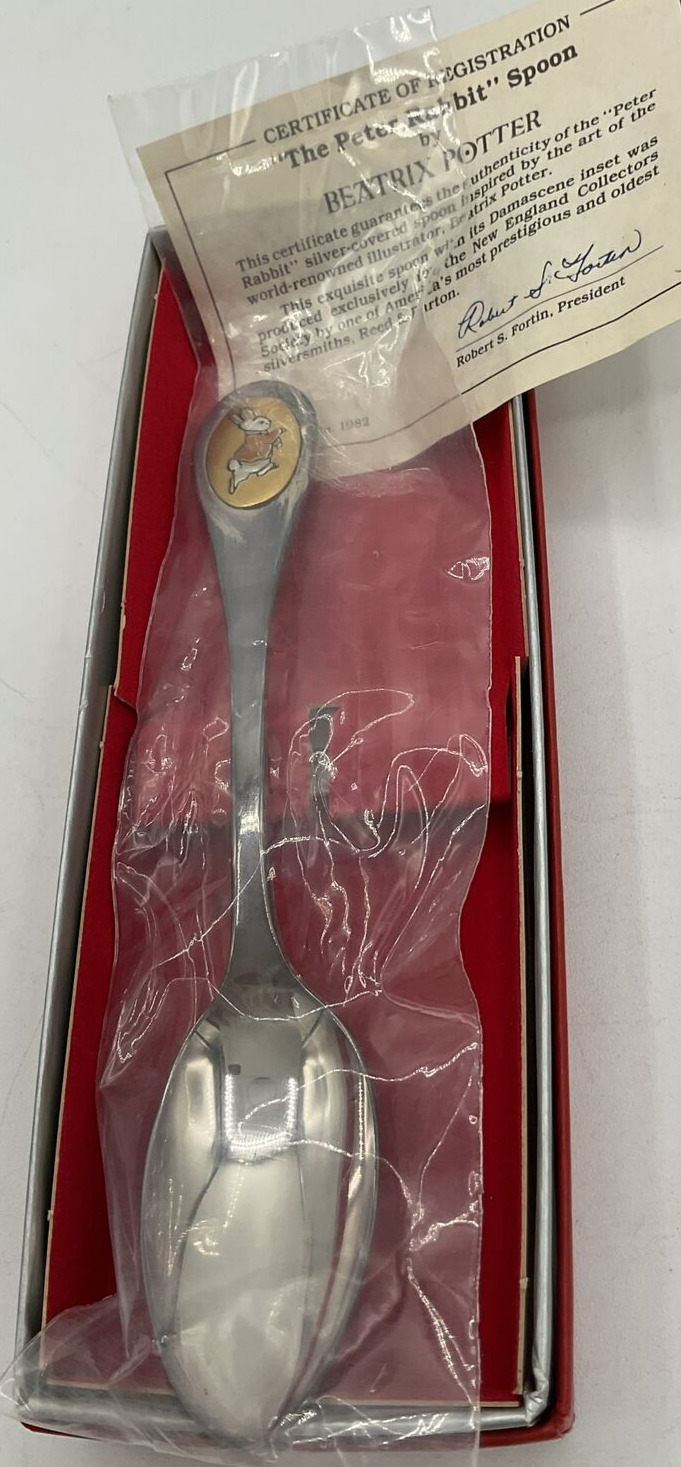 Vintage 1982 Peter Rabbit Spoon Sealed Original Box NE First Edition FW&Co. Baby