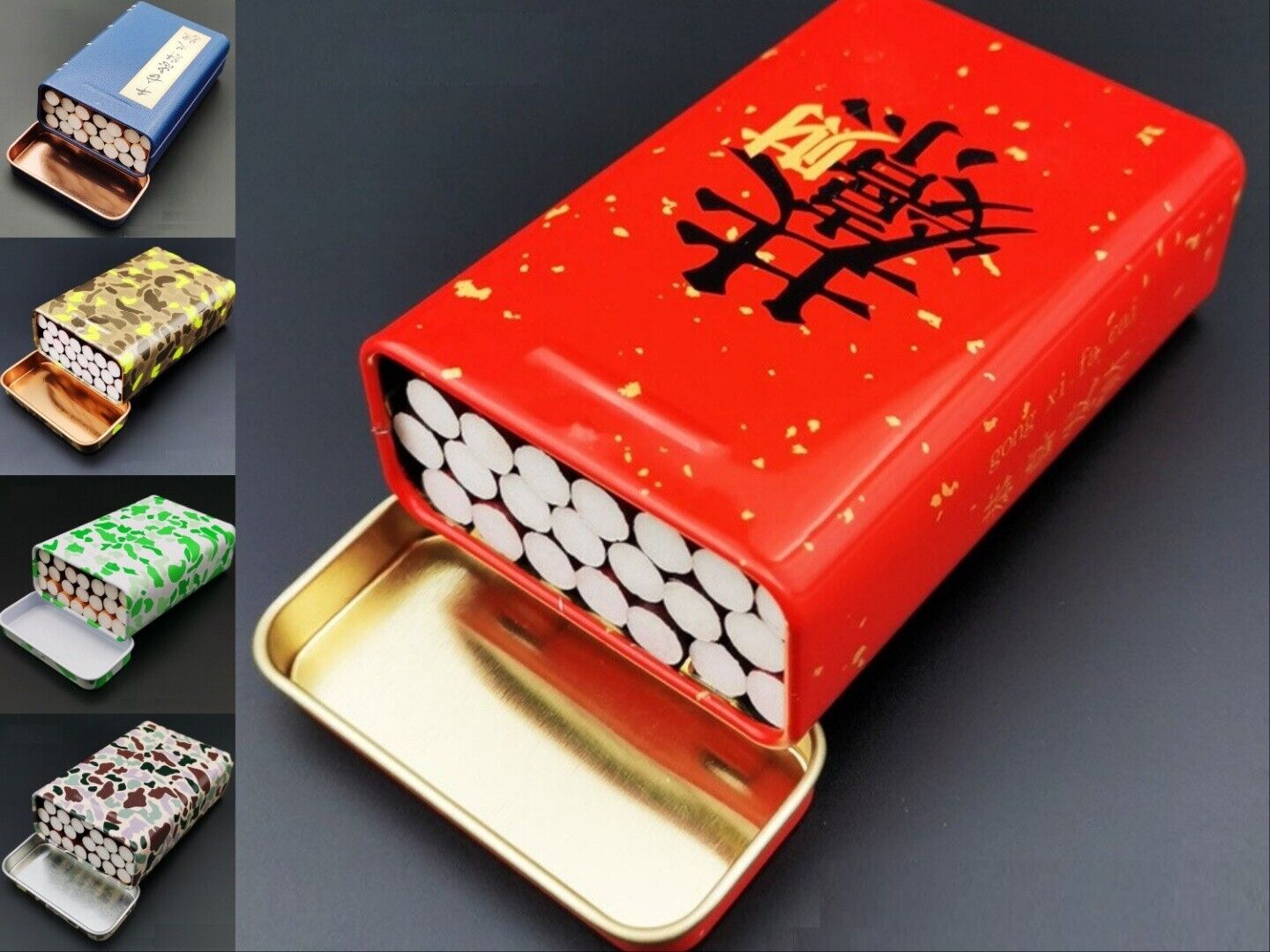 Metal Windproof Automatic Bomb Cigarette Case Portable Fashion Cigarette Case
