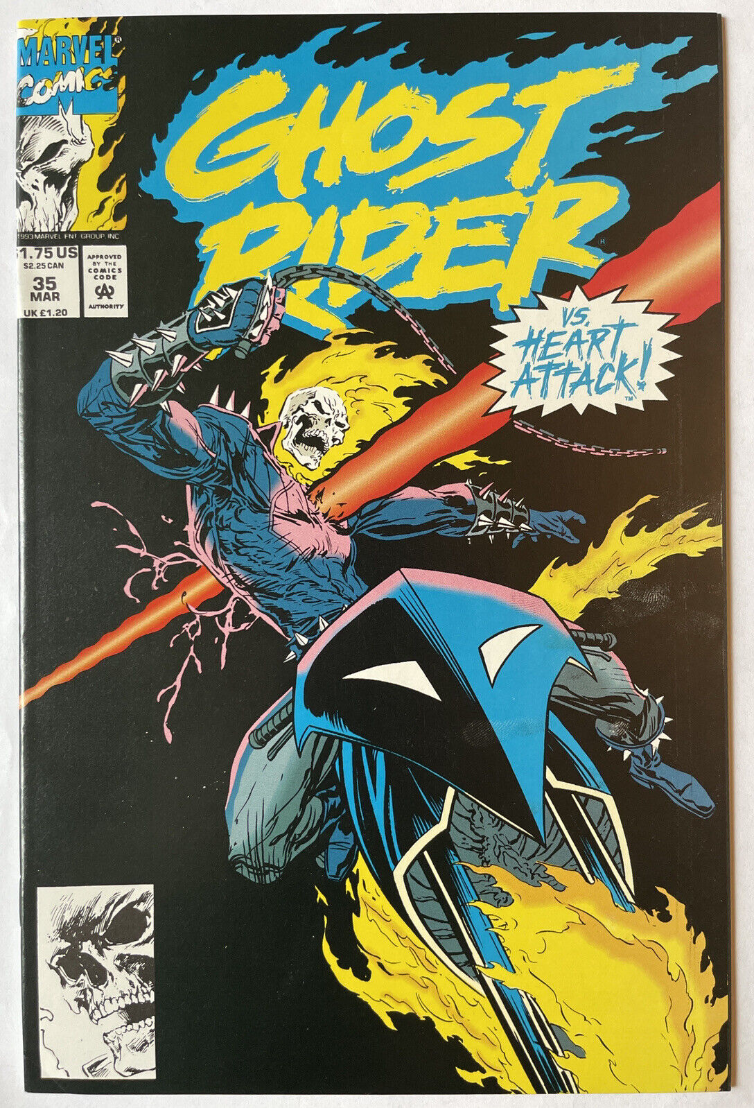 Ghost Rider #35 KEY 1st Appearance Of Heart Attack Caretaker Suicide Appear VF