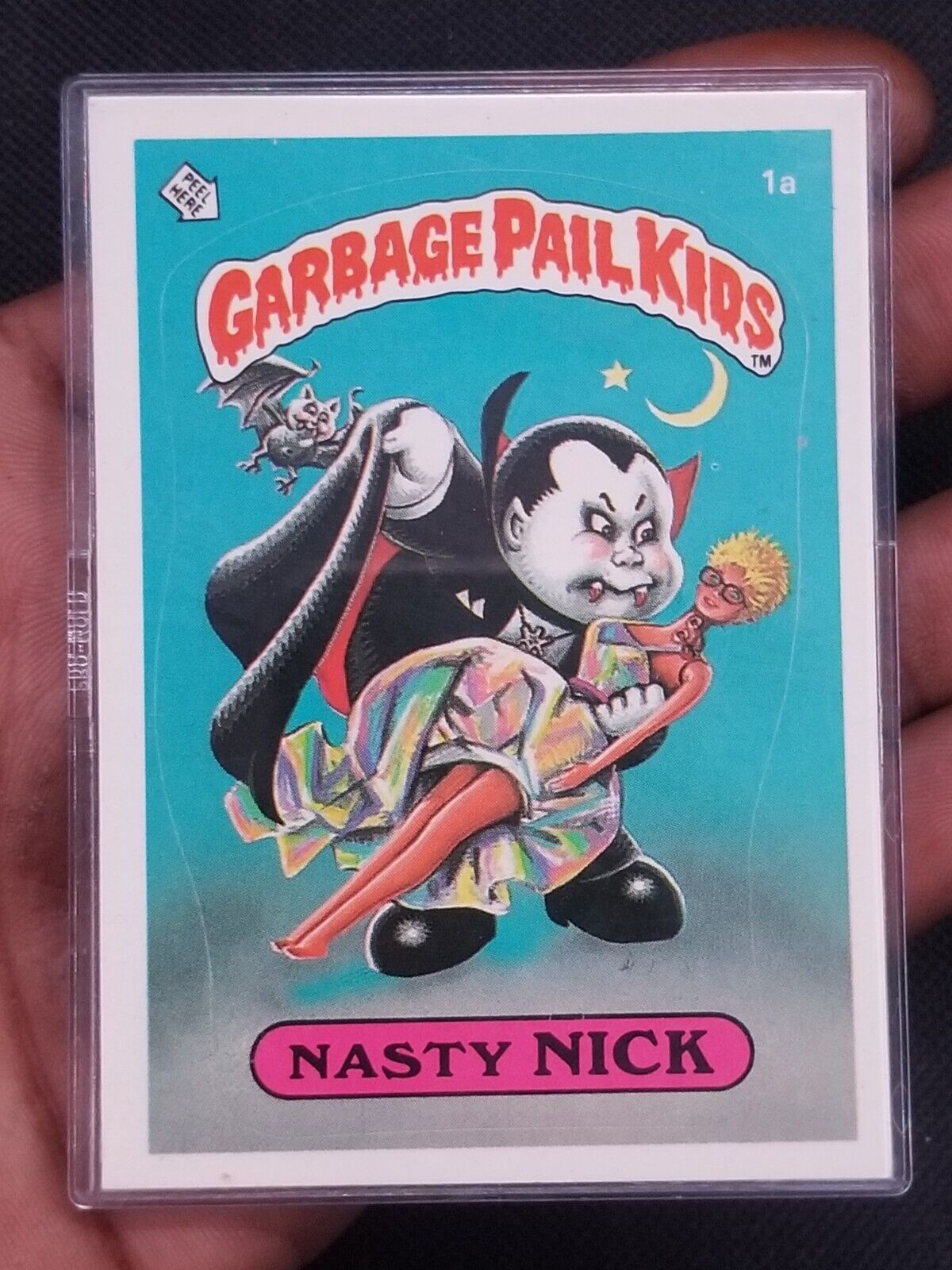 Rare💥1985 Topps Garbage Pail Kids GPK Nasty Nick #1a (Mint)