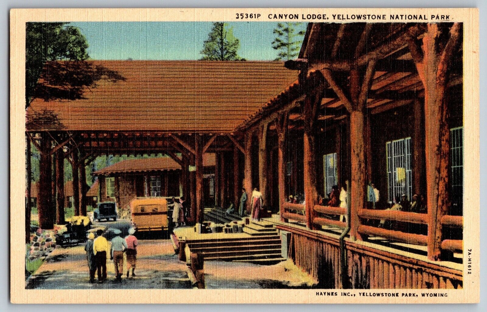 Wyoming Wy - Canyon Lodge - Yellowstone National Park - Vintage Postcard