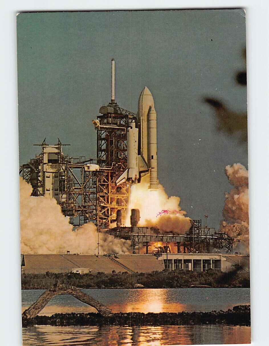 Postcard Lift-off of STS-1, Kennedy Space Center, Florida