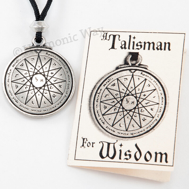 WISDOM Necklace pendant SEAL of SOLOMON Amulet Mercury Pentacle Talisman for