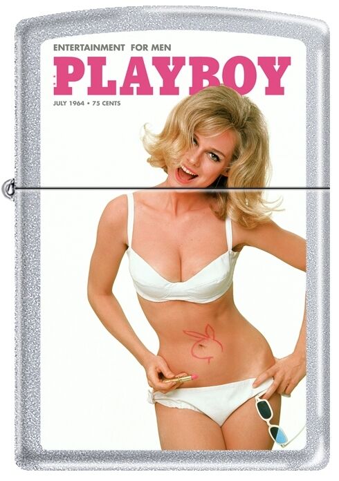 Zippo Playboy July 1964 Cover Satin Chrome Windproof Lighter NEW RARE