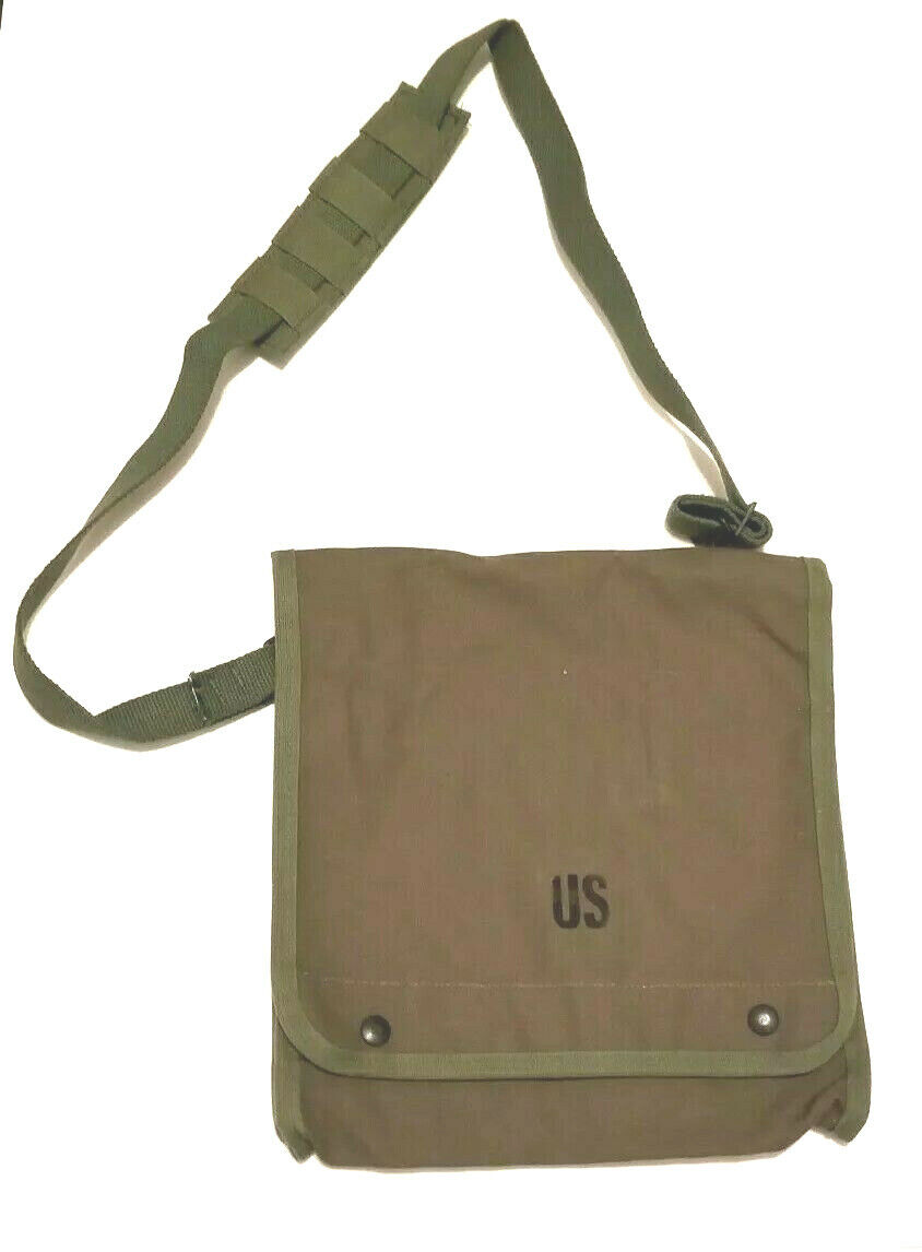 US Made Canvas Map & Photograph Case with Adjustable Shoulder Strap  