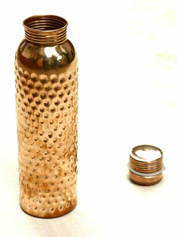 Hammered Ayurveda Health Benefits Leak Party Best Quality Copper Water Bottle