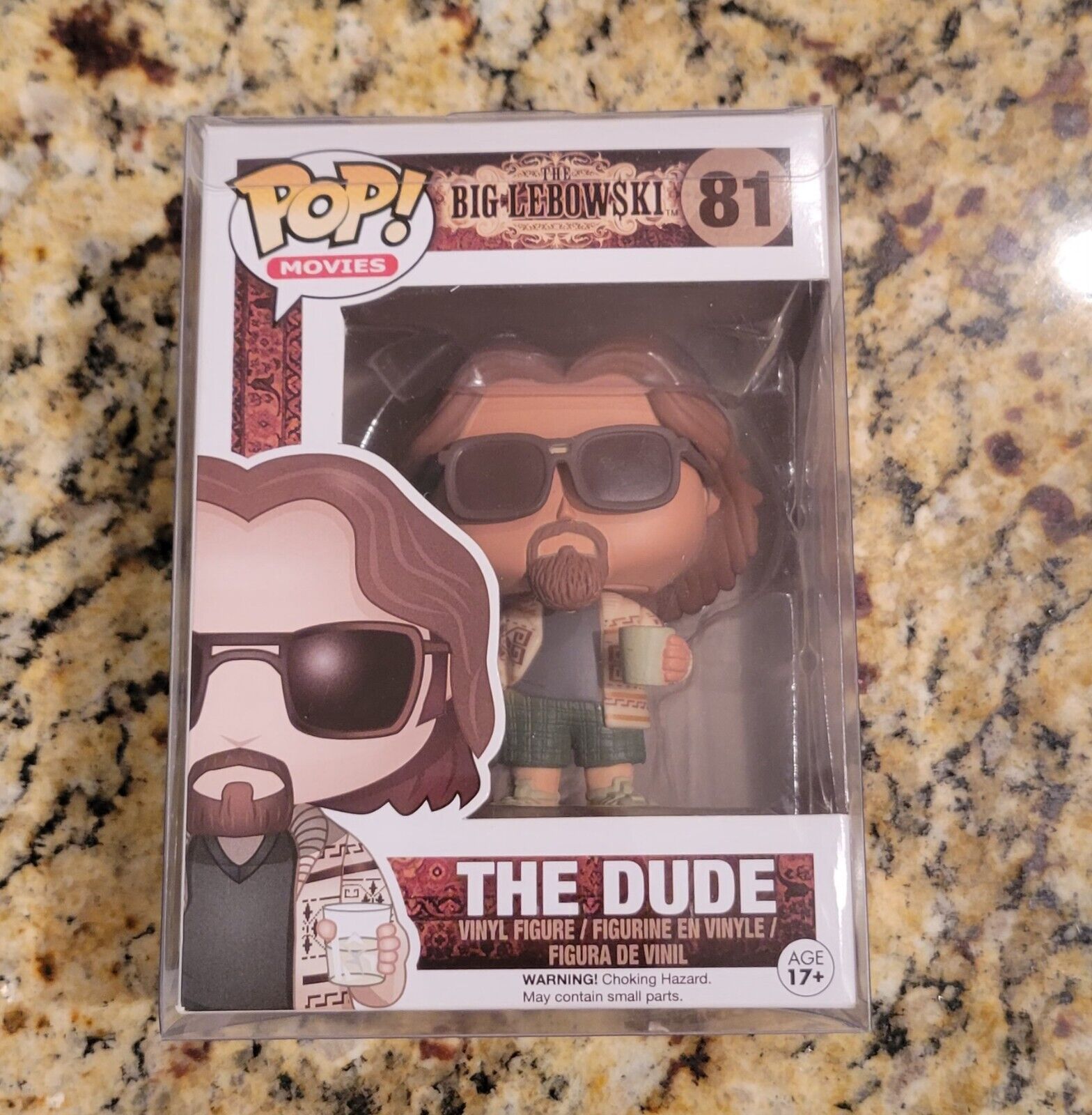 Funko Pop Vinyl: The Big Lebowski The Dude #81 Vaulted 2013 With Pop Protector