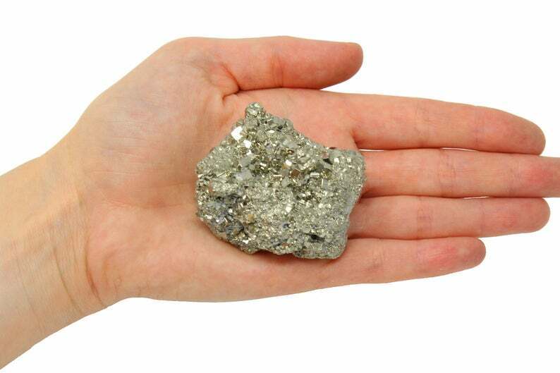 Extra Quality Grade Large Pyrite Chunks Druzy - Fools Gold - Raw Pyrite Clusters