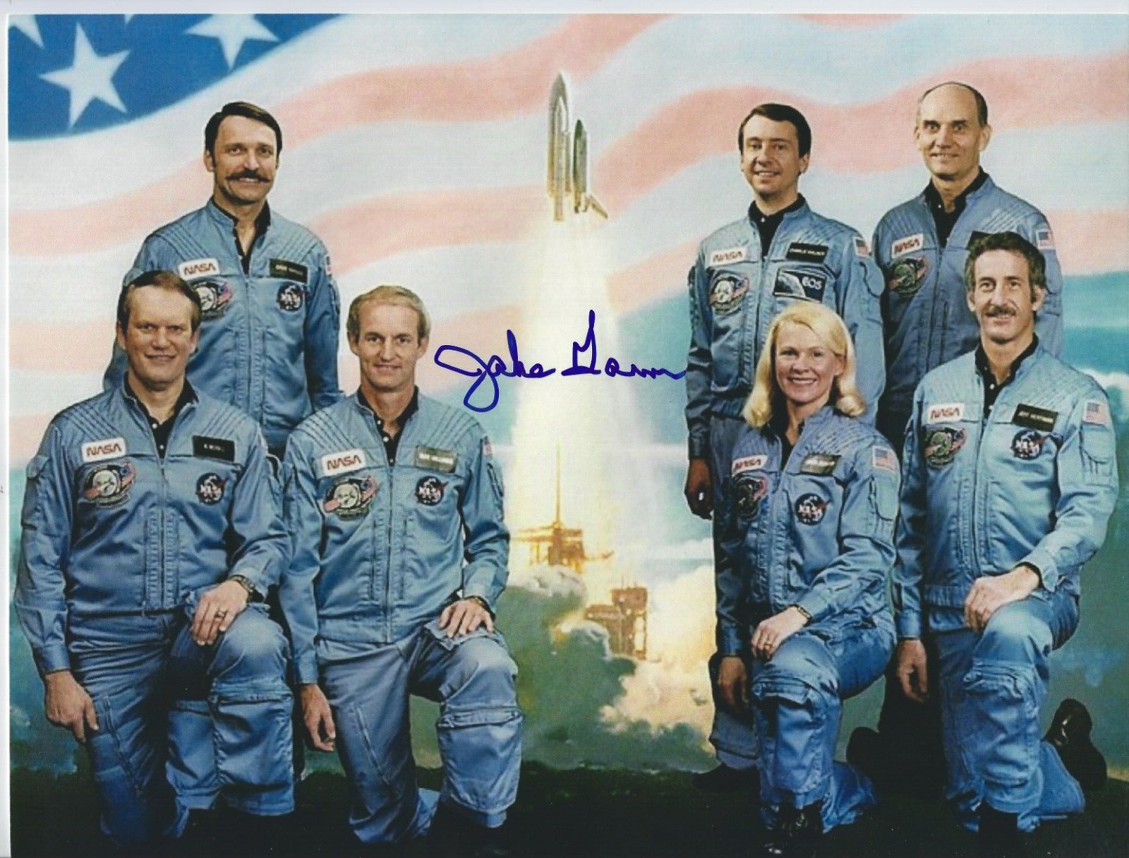 JAKE GARN Astronaut NASA Signed 8.5 x 11 Photo UNITED STATES SENATOR 