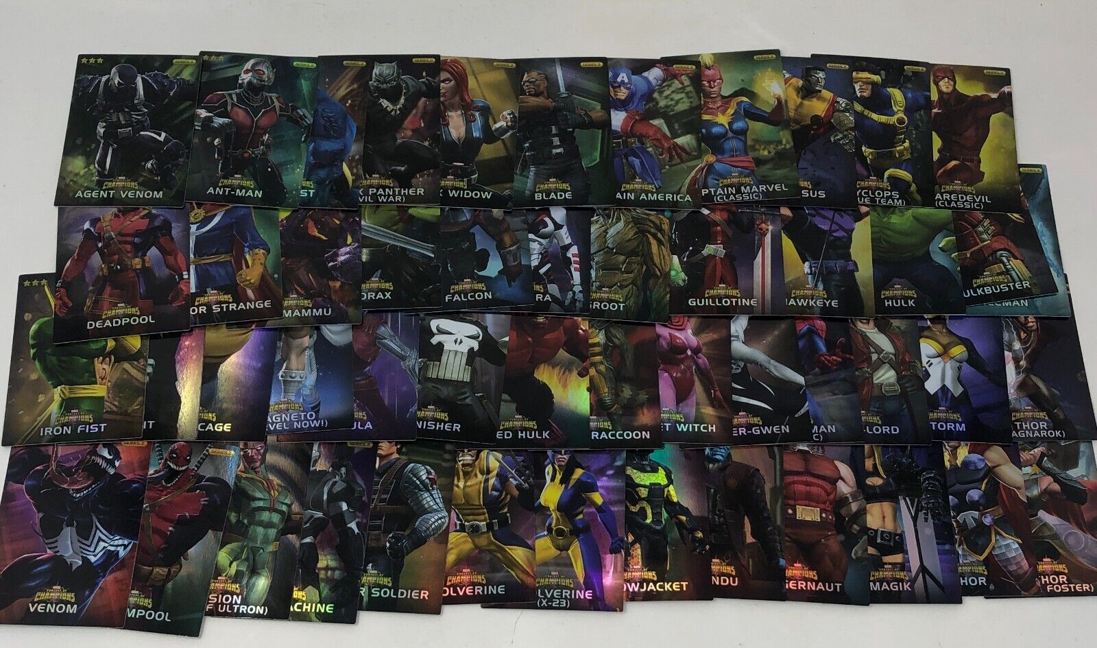 Marvel Arcade Cards: All 50x Common (Foil, Series 2) Contest of Champions