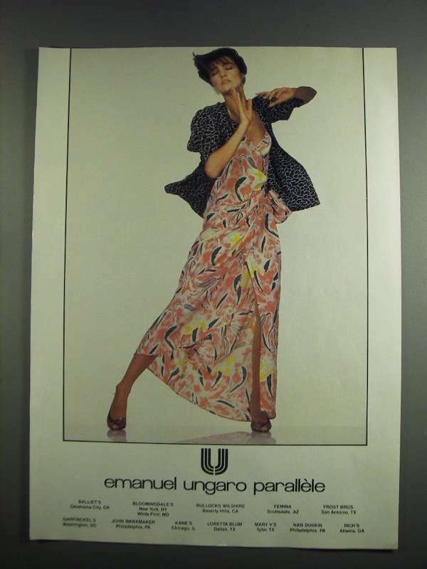 1984 Emanuel Ungaro Parallele Ad