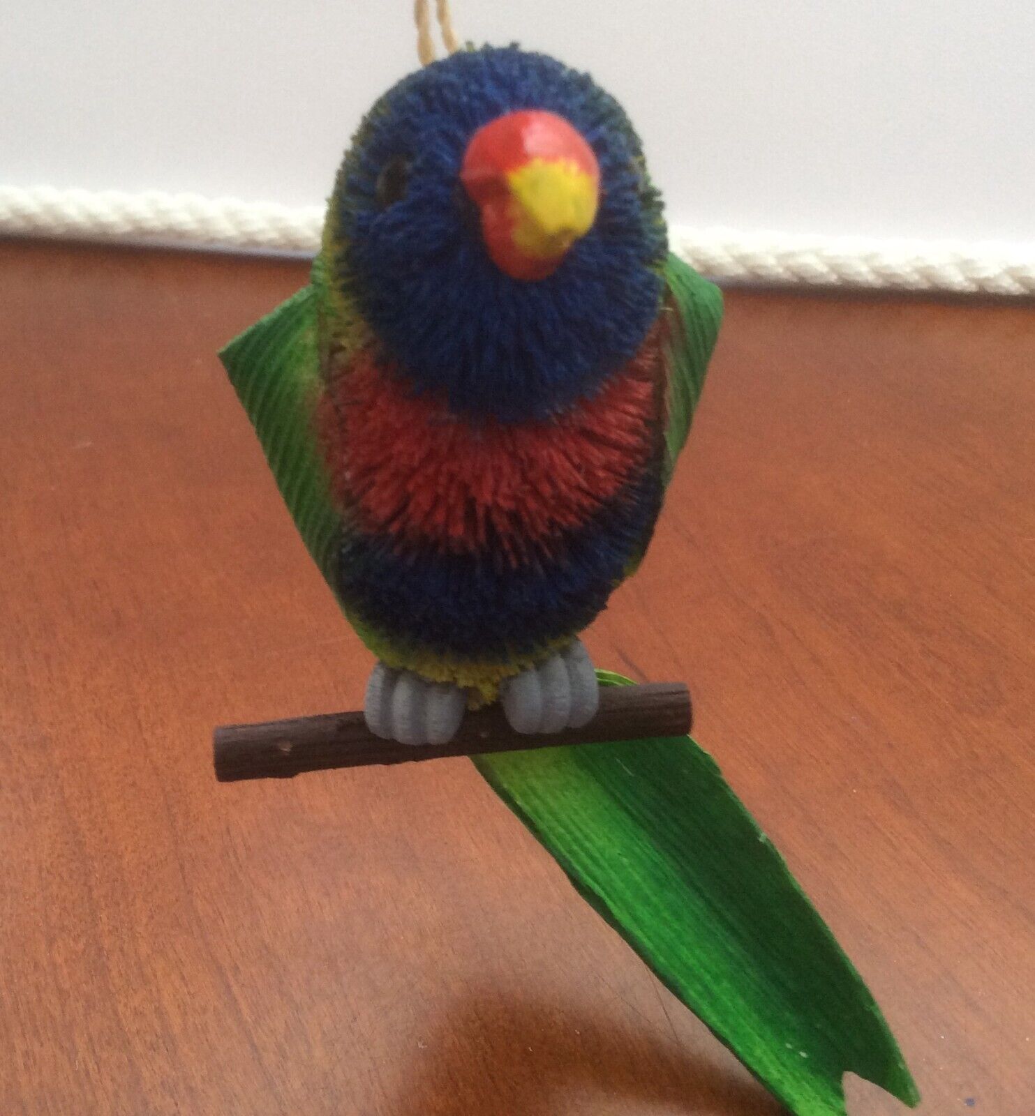 Australian Brush Rainbow Green Parrot Hanging Ornament