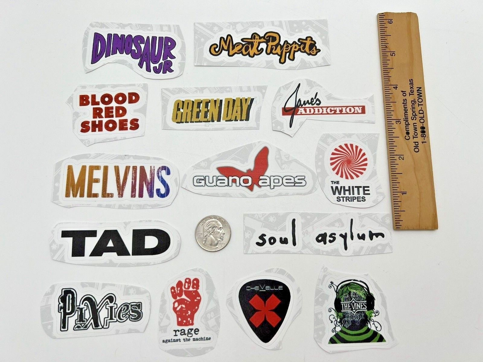 Vinyl Sticker Your Favorite Rock Band - window, laptop, water bottle (d10)