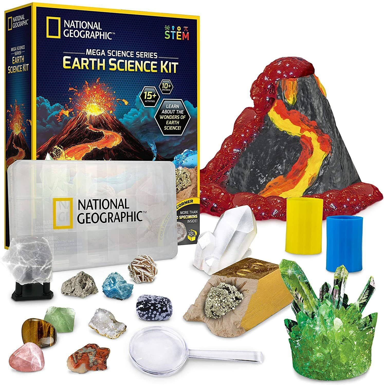 NATIONAL GEOGRAPHIC Earth Science Kit - Over 15 Science Experiments