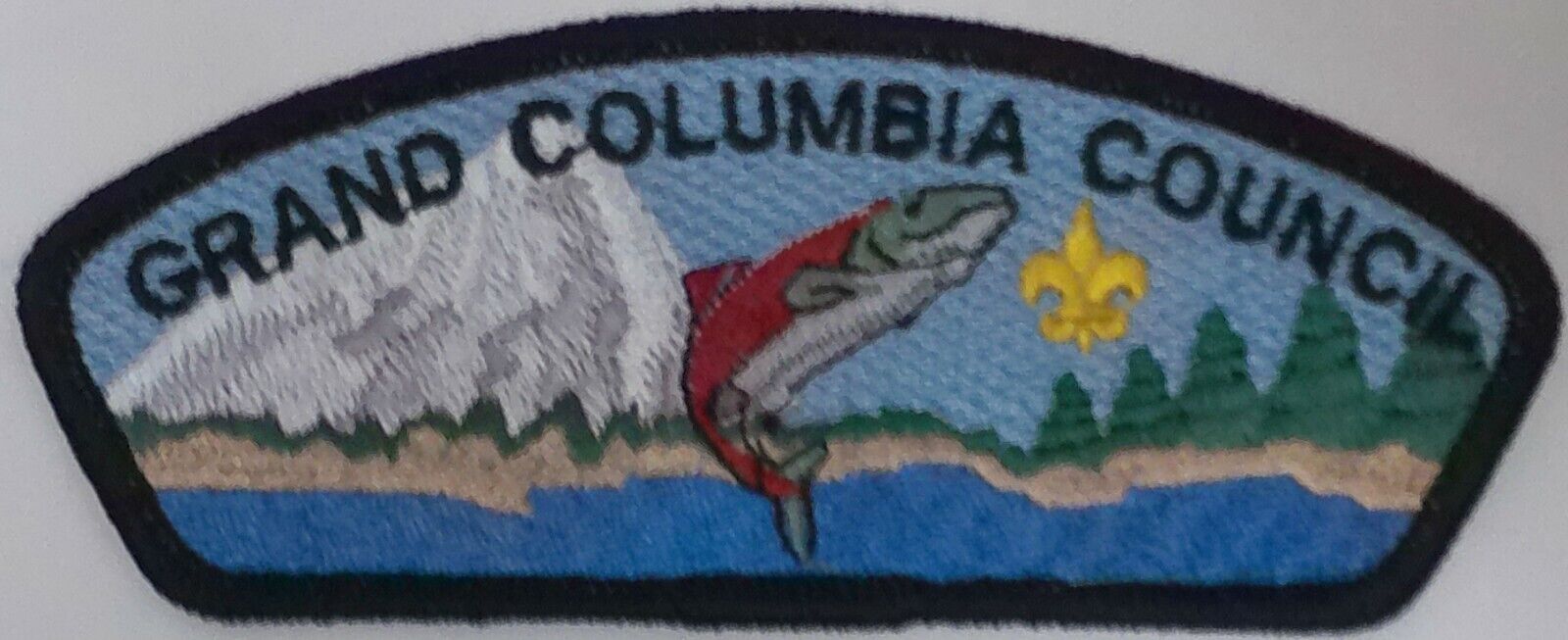 BSA GRAND COLUMBIA COUNCIL OA 614 BSA TATALIYA LODGE 3-D FISH FLAP CSP MINT