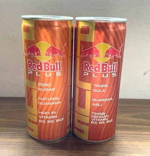 Empty Malaysia Version Red Bull Plus Sugar Free 250ml Can