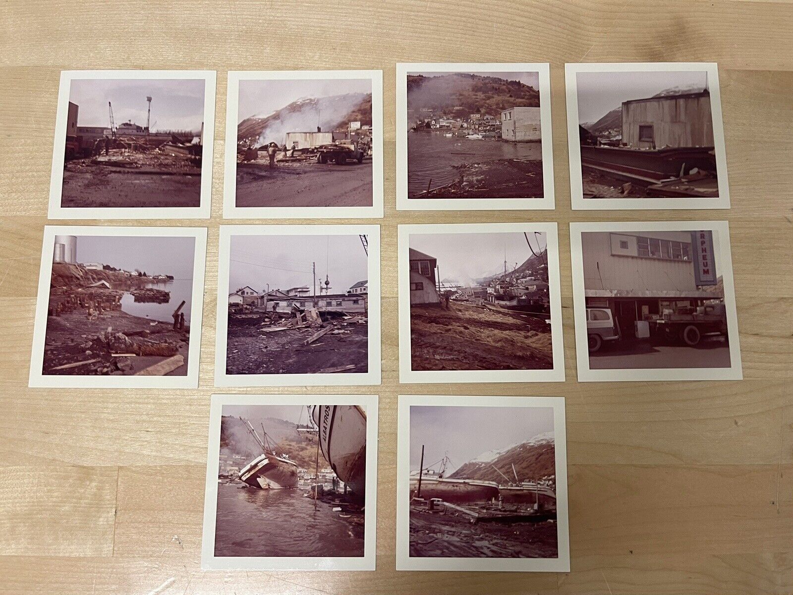 1964 Earthquake Alaska Snapshot Collection Color + B&W Images. Ephemera & Letter