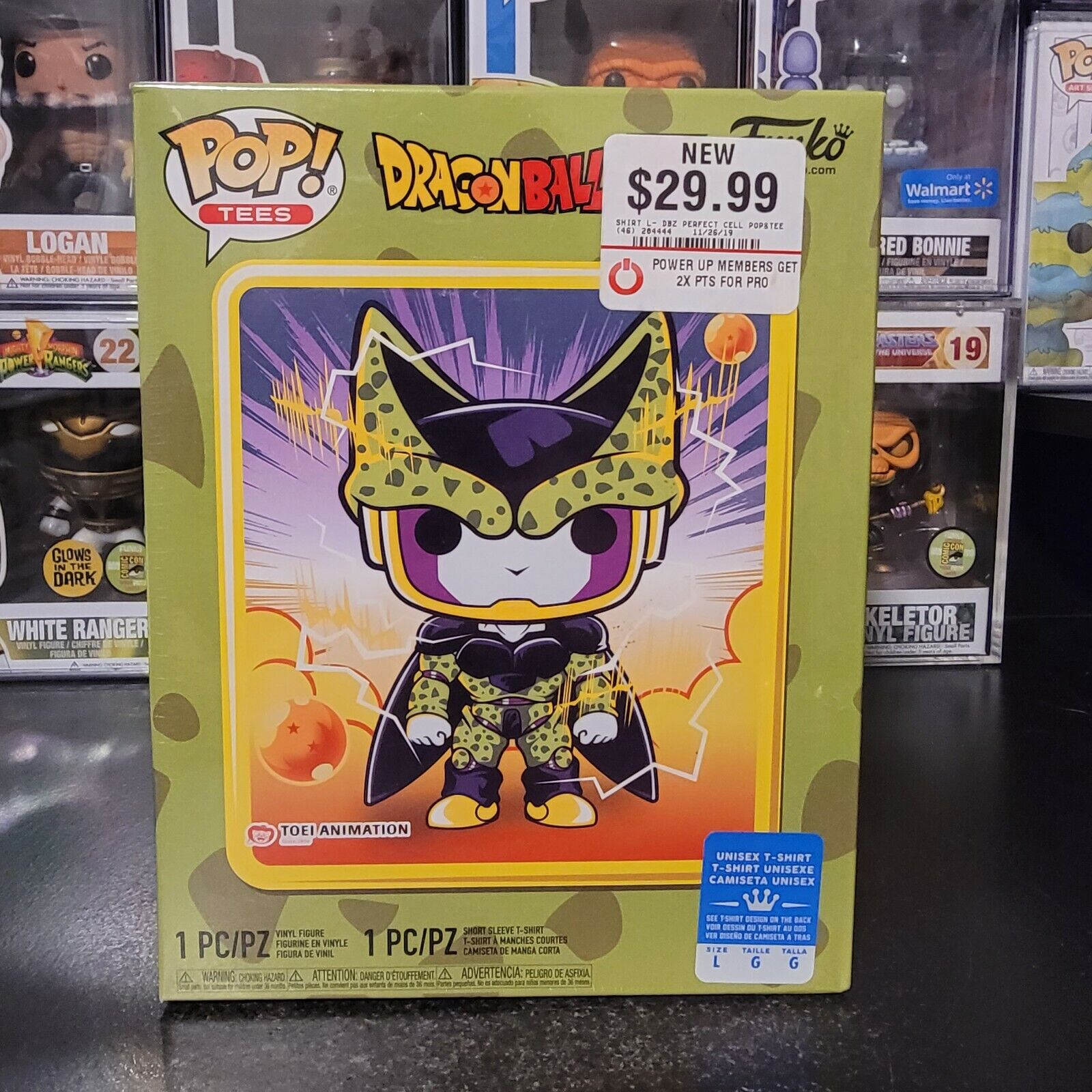 Funko Pop Tees Dragon Ball Z Perfect Cell Gamestop Exclusive Large Shirt Sealed