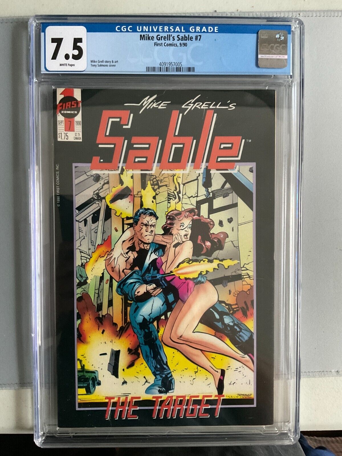 Mike Grell\'s Sable #7 CGC 7.5 First Comics