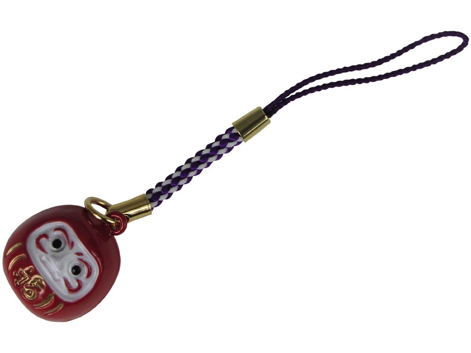 Japanese Netsuke Keychain Charm Red Daruma Wish Making Good Luck Health & Rich