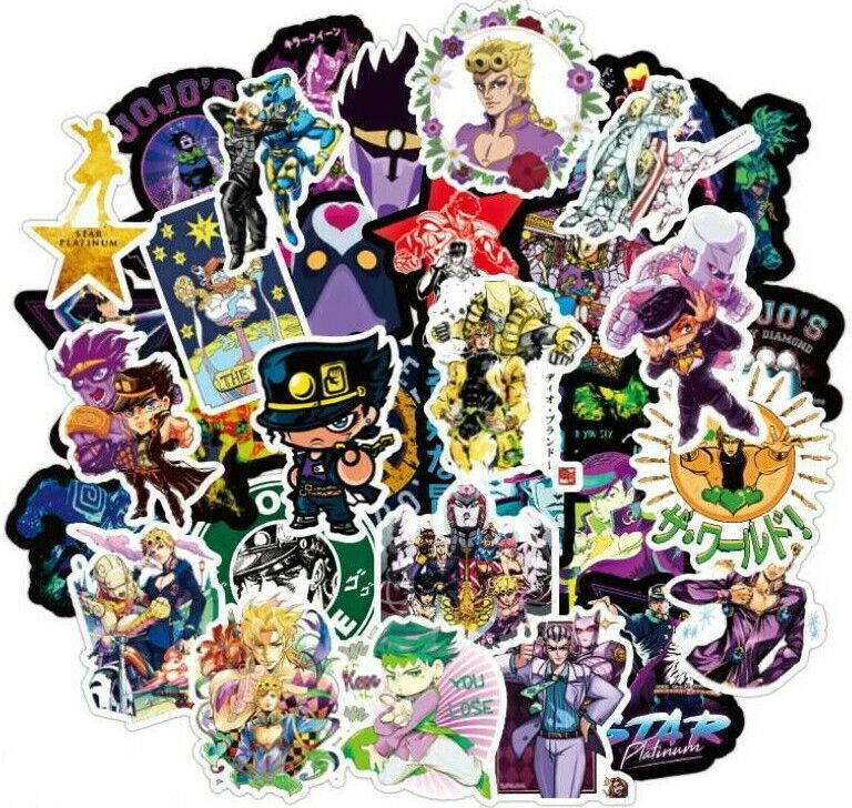 JoJo\'s Bizarre Adventure 50 Sticker Set Stickers Anime new