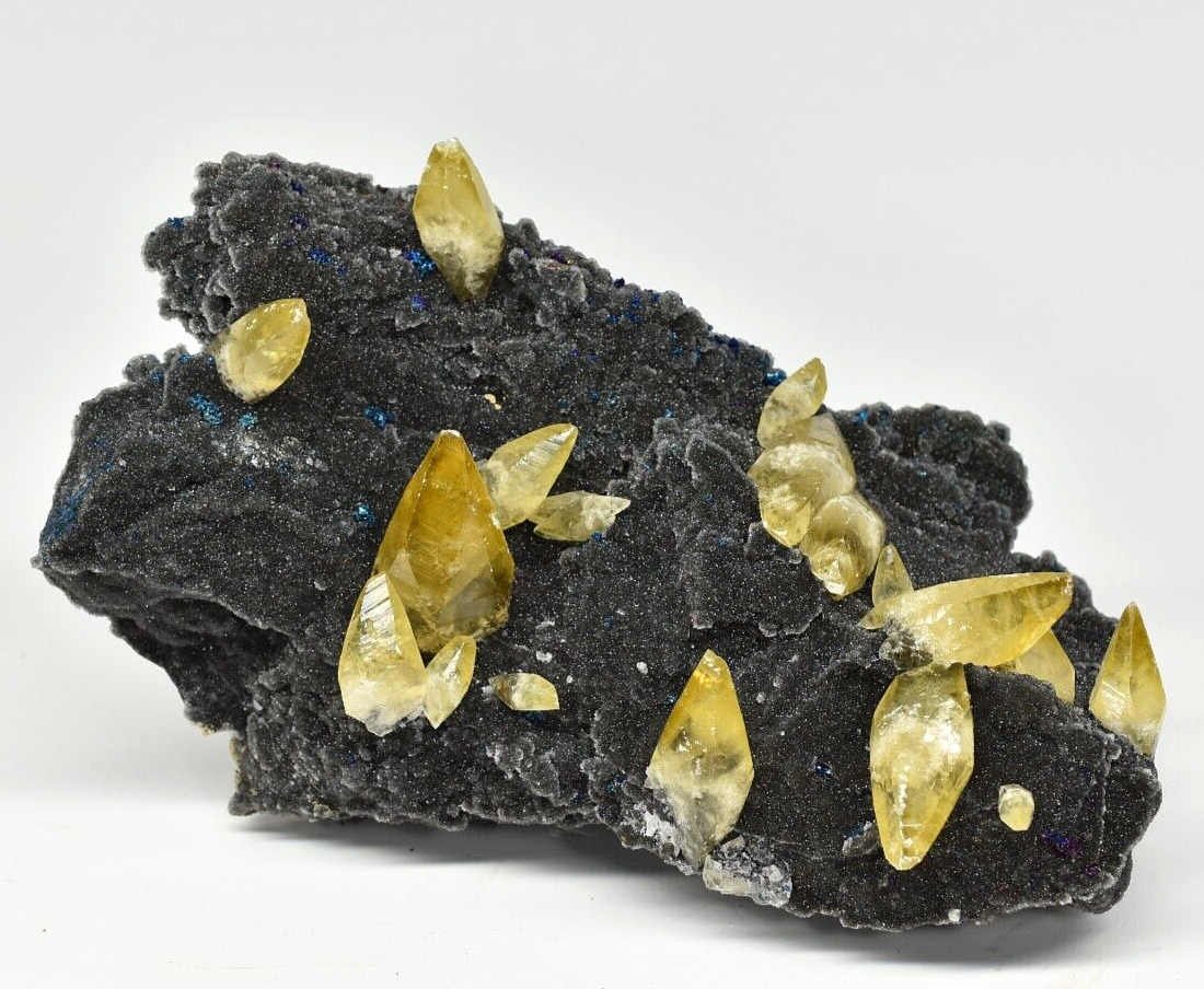 Calcite with Quartz and Chalcopyrite - Casteel Mine, Iron Co., Missouri