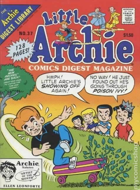 Little Archie Comics Digest Annual #37 VG 1989 Stock Image Low Grade
