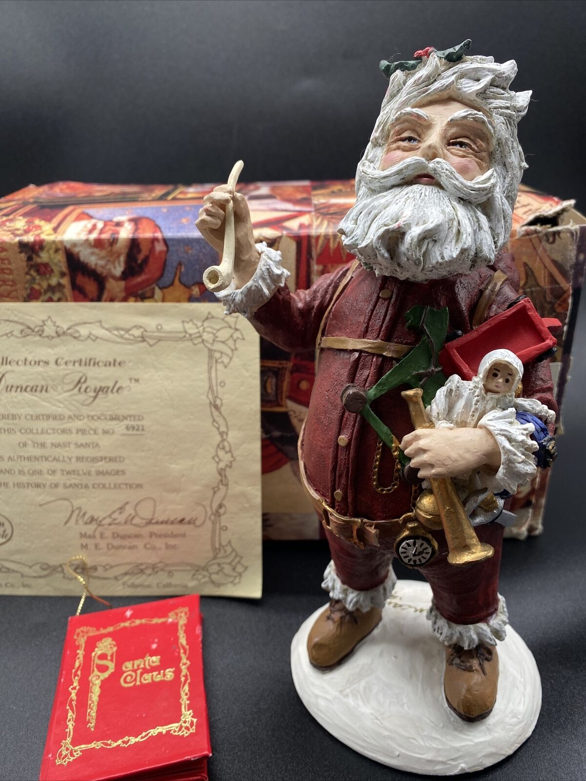 Duncan Royale History of Santa Claus Nast 9” Figurine Christmas Limited Signed