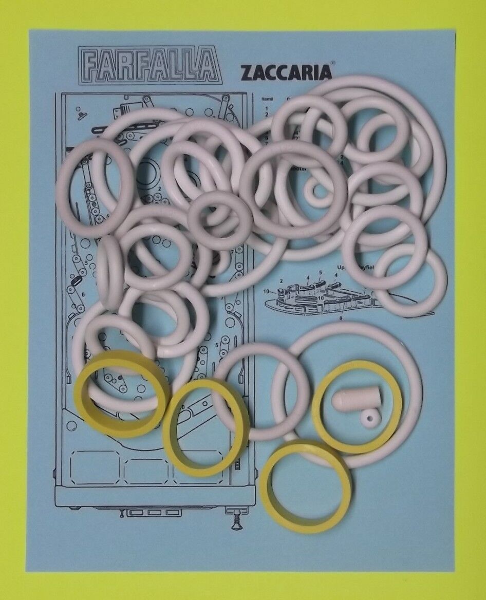 1983 Zaccaria Farfalla pinball rubber ring kit