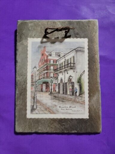  Historic Bourbon St.,Old Absinthe House,New Orleans on Old Roofing Slate/Tile 