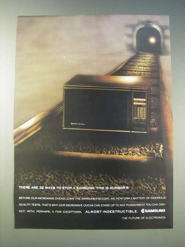 1989 Samsung Microwave Ad - There are 32 ways to stop a Samsung