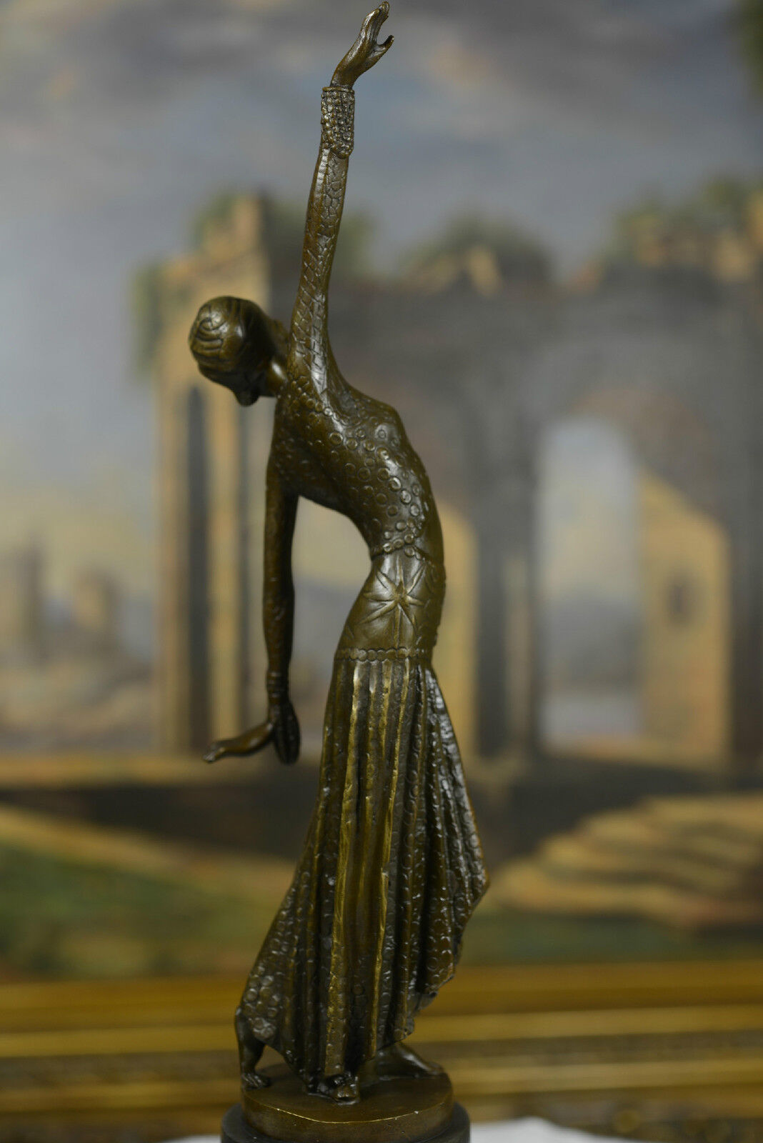 Bronze art deco Dancer Egyptian Dancer \