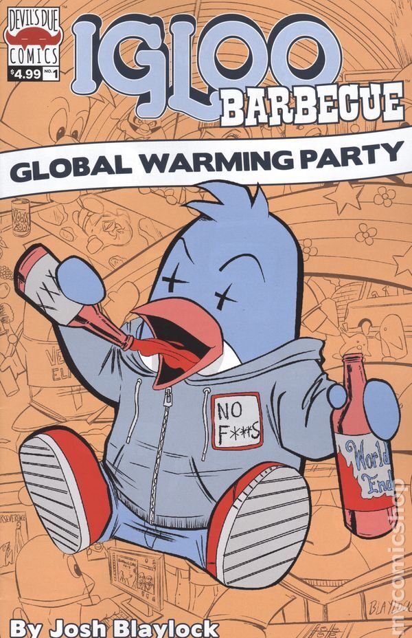 Igloo Barbecue Global Warming Party #1 FN 2018 Stock Image