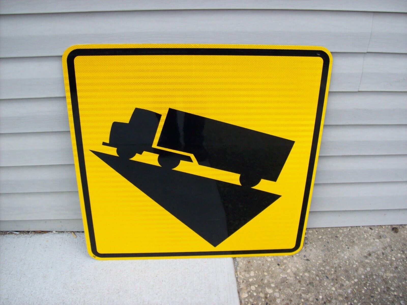 Genuine Authentic NEW Street Sign - Hill Symbol (yellow & black)
