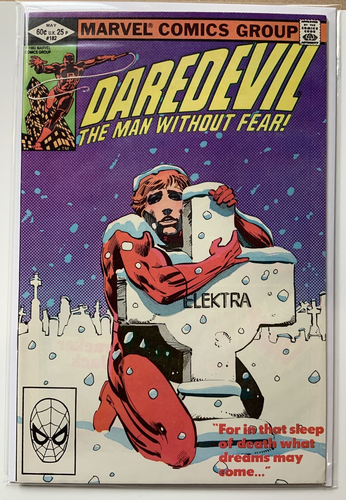 Daredevil #182 Direct NM Marvel Comics 1982