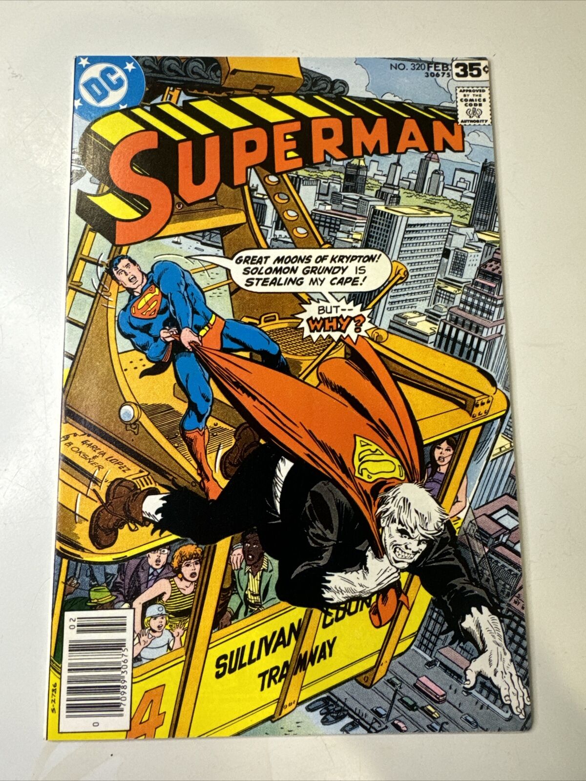 Superman #320: “The Absolute-Power Play Of The Parasite” DC Comics 1978 VF+
