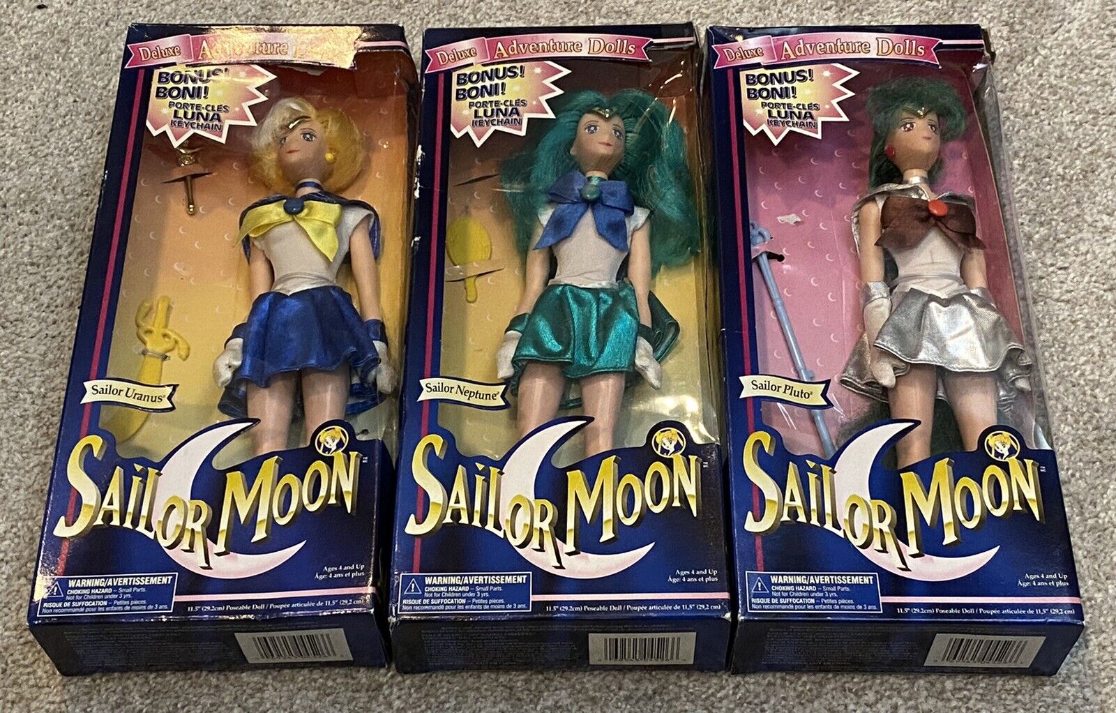 Sailor Moon 11.5” Adventure Dolls Uranus Neptune Pluto
