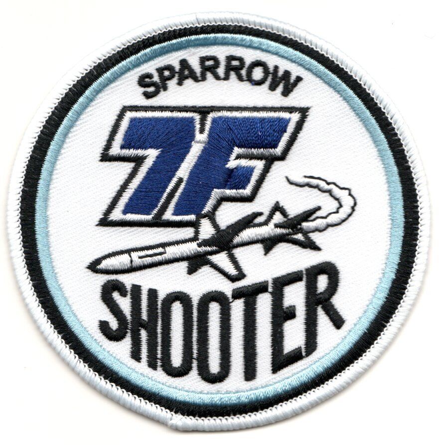 AIM -7F SPARROW SHOOTER AIR INTERCEPT MISSILE EMBROIDERED HOOK & LOOP  PATCH