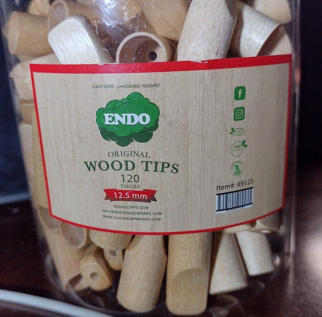 Wood Filter Tips 12mm (10 Pack) Cigar Size