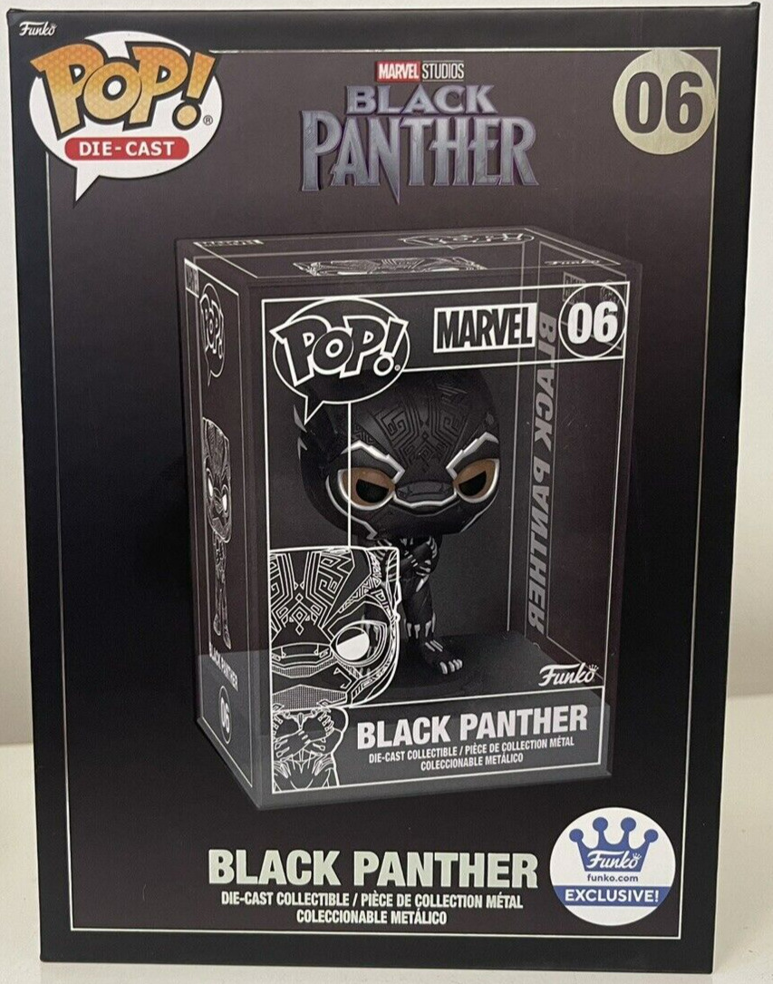 Funko Pop Die-Cast Black Panther #06 Figure NIB Exclusive Sealed WH