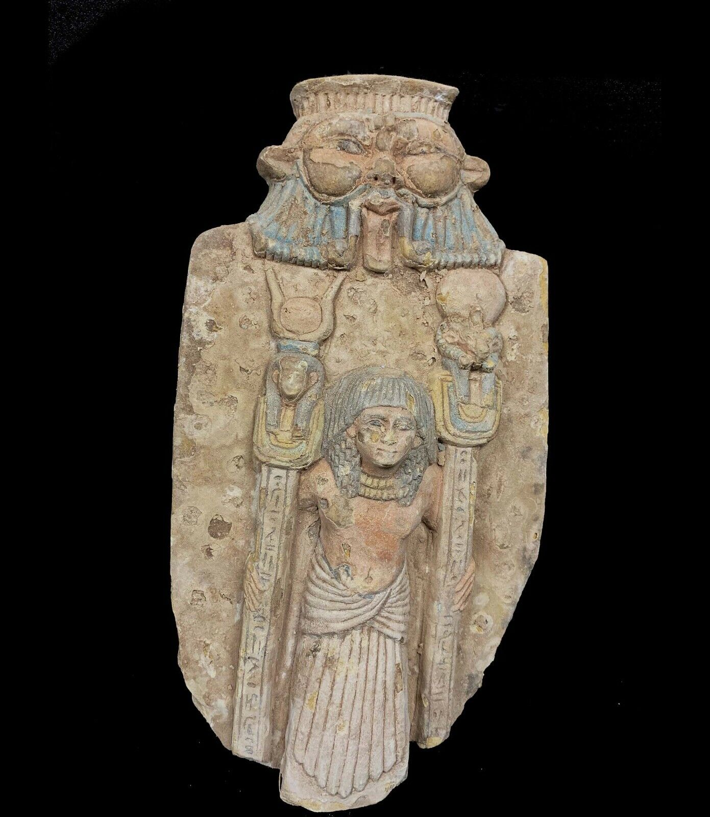Gorgeous BES god of joy and fertility with Queen Hatshepsut