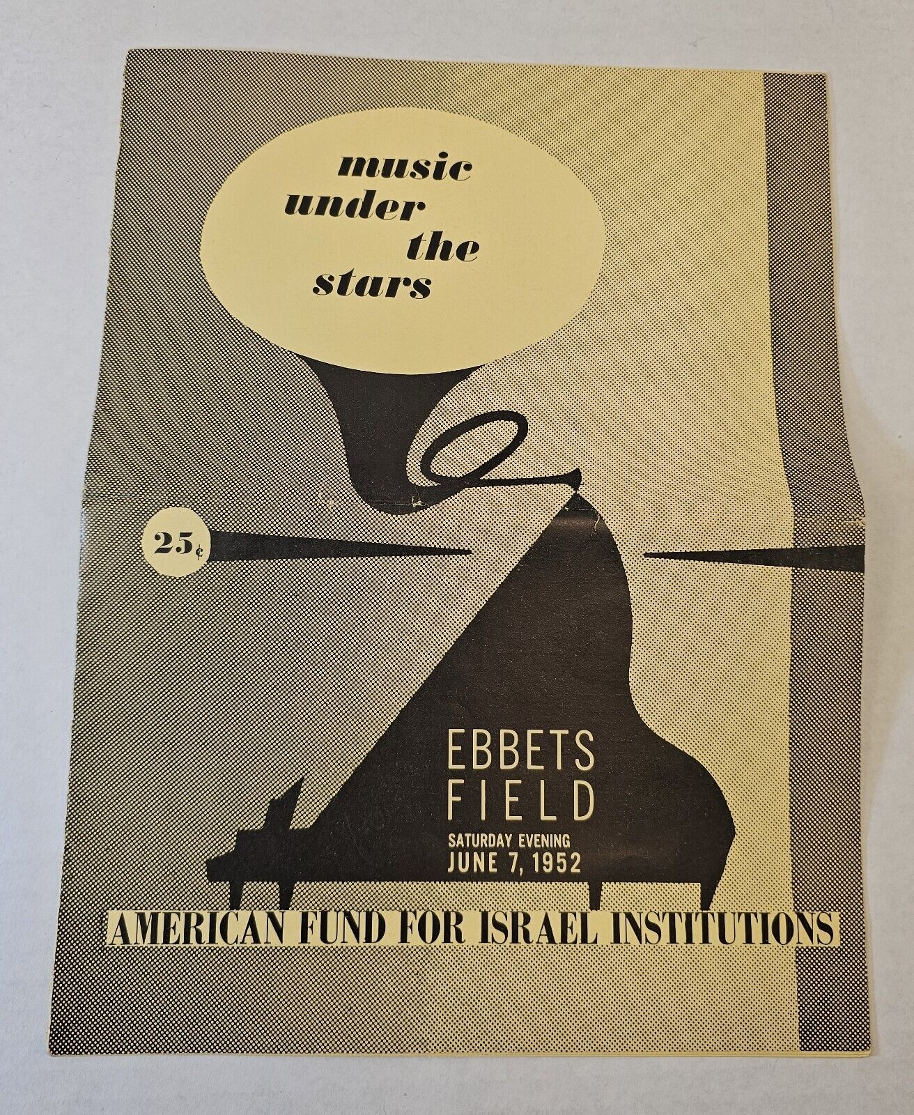 Music Under The Stars Ebbets Field theater program June 7th 1952
