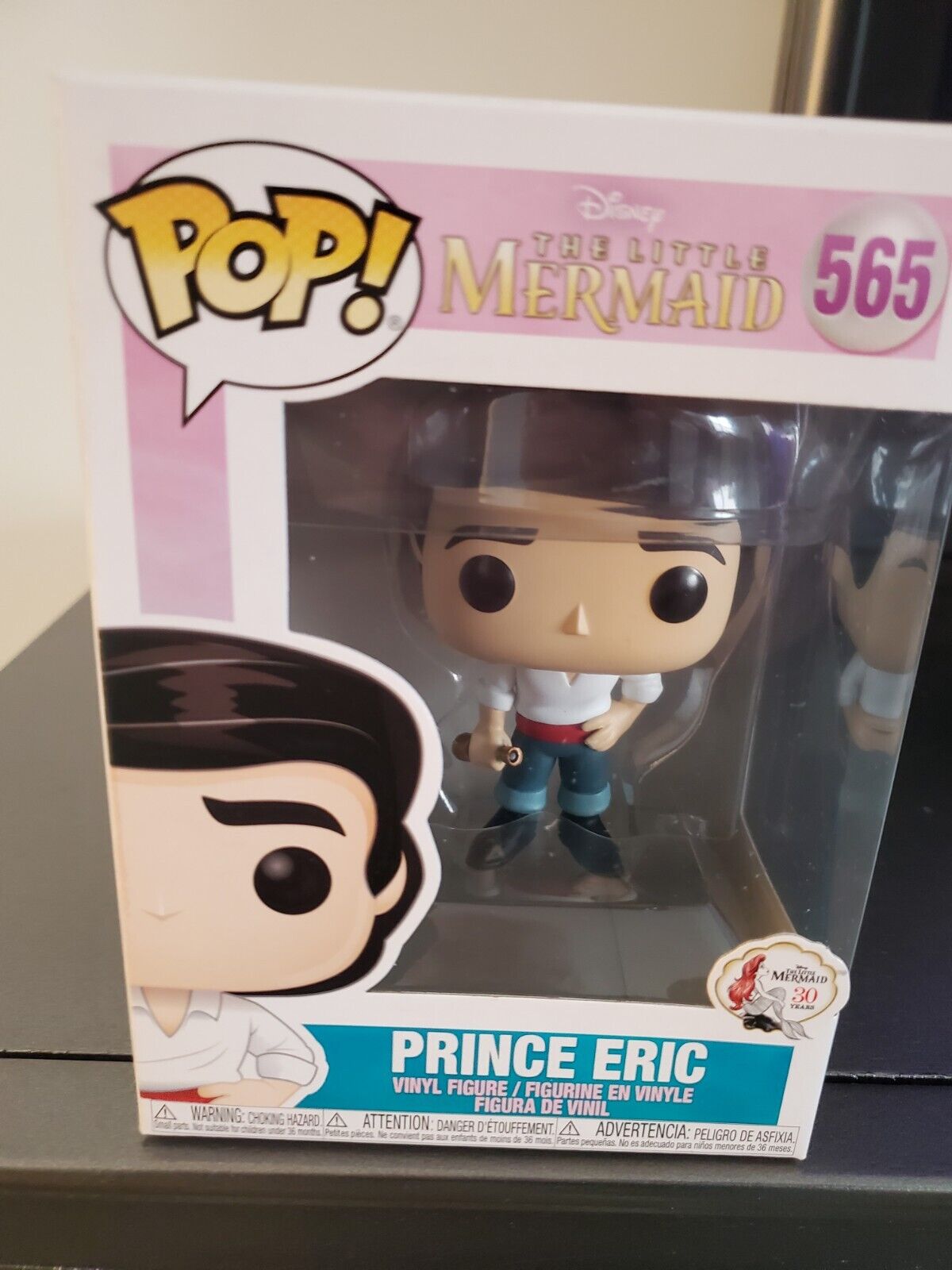 Funko Pop Disney The Little Mermaid - Prince Eric #565 AS IS SEE PICS 
