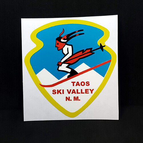 Taos Ski Valley New Mexico Sticker, Vintage Style Vinyl Decal 