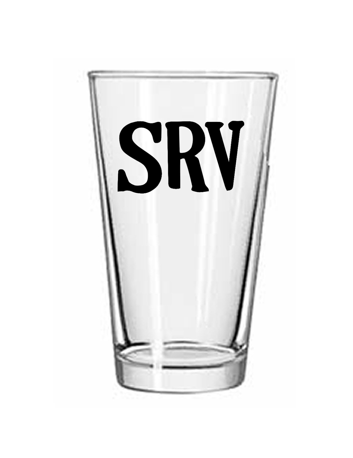 Stevie Ray Vaughan - Rock and Roll 16 oz Pint Beer Tumbler Tea Glass 103