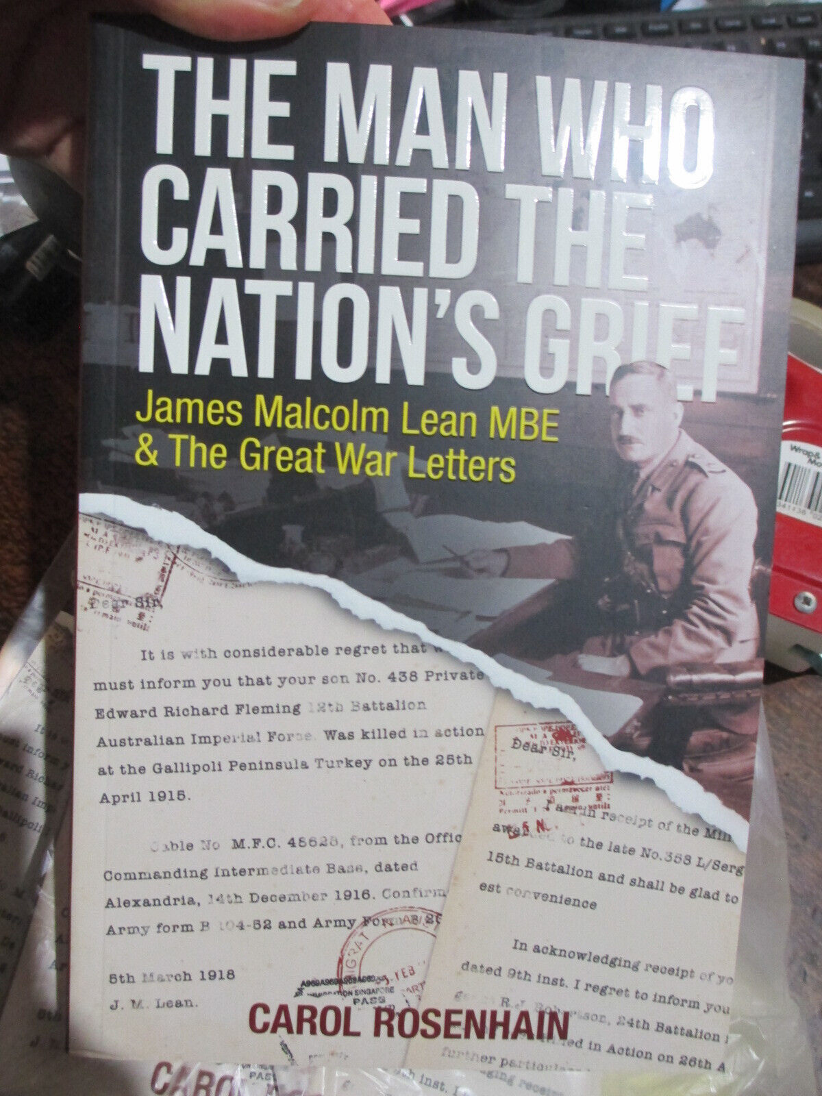 WW1 Base Records Nation's Grief & The Great War Letters new Australian Book