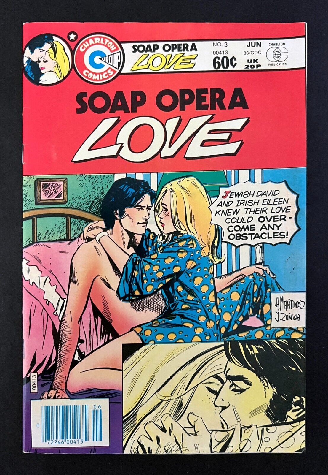 SOAP OPERA LOVE #3 Nice Copy Romance Comic Charlton Comics 1983