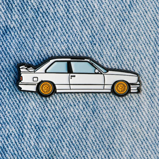 BMW E30 M3 Inspired Hard Enamel Pin - Perfect Gift for BMW Enthusiasts