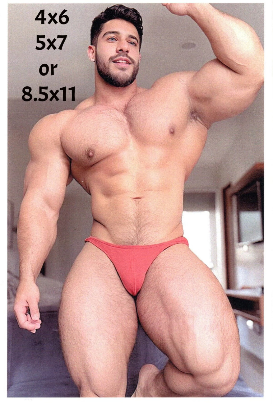 Handsome Muscular Male Bodybuilder Gay Interest Photo Photograph Reprint #25